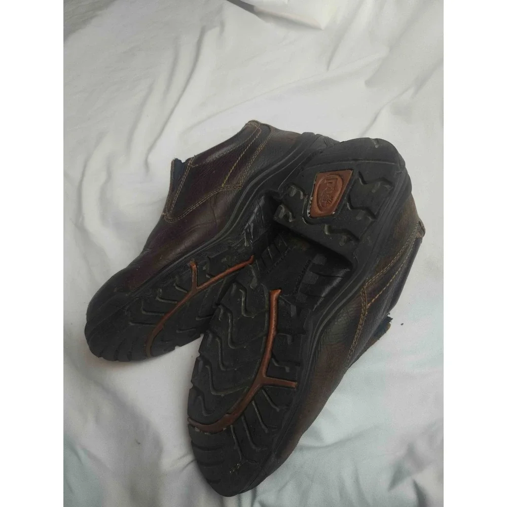 Timberland PRO TiTAN Oxford 53534 Mens 11W Brown Leather Alloy Safety Toe Work